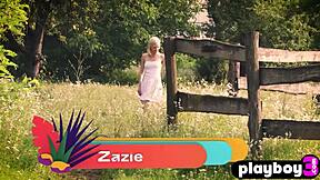 hey babe, wanna see zazie passion strip her petite tits outdoors?