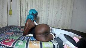 My skinny ebony body quivers showing off these wide juicy pussy lips so horny