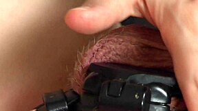 Mommy Pegs Chastity Slave's Big Cock Till Rough Orgasm in Cage!