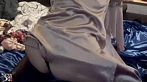 french slut in satin panties begs for doggystyle deepthroat rimming??