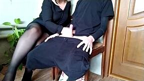 Risky Thrill of Sliding Dick Close to Juicy Mature Milf's Wet Beaver