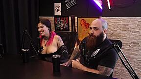 best moments with qween and iron biker in sensual casting part 11 on sheer red
