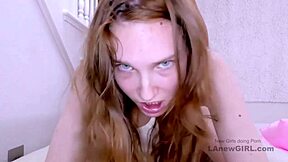 Striking Blonde Teen Swallows Cum in Daddy's Sofa Casting Fuck Interview