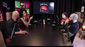 best moments with qween and iron biker in sensual casting part 11 on sheer red