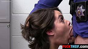 Nicole Aria Rich Beverly Hills Thief Caught Stealing Fucks Tight Holes