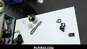 Exotic Babysitter's Cute Outfit Backroom Deepthroat