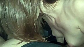 damn this skinny 18yo slut's tiny tits bounce wild with our amateur car fucks