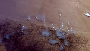 man i love getting cumshots all over after my hubby fucks me and bathes me in milk!