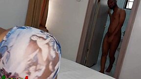 friend's husband fucks me doggystyle bent over straight to her bed!