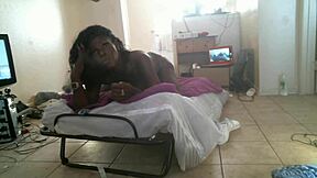 thick ghetto ebony milf spreads curvy fat ass and black pussy on street hood