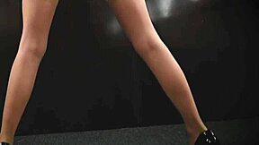 petite kiara cole boldly strips sexy stewardess uniform and stockings