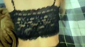 petite teen in mini skirt bent over fucked hard by ex boyfriend creampie in parents house