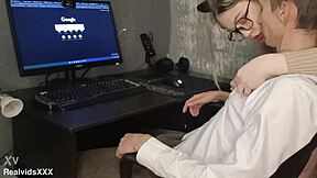 pregnant wife grabs my cock for sloppy blowjob banning all porn