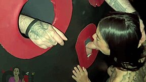 brazilian cuck hubby eats gloryhole loads while harley quinn gets pounded