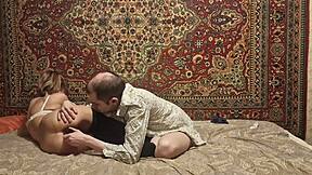 Watch this slutty russian teen's gaping asshole stretched wide by huge black anal dildo toy
