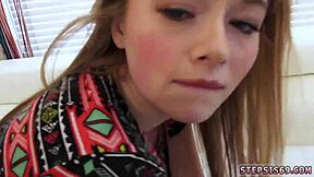 i'm obsessed with this petite redhead teen's tits glasses blowjob in college classroom hardcore.