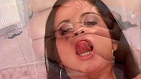 Afrodite's Big Tits Bounce in Bent Over Anal Fingering and Deepthroat Gaping