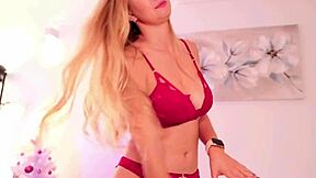 Cheerful beauty with huge natural tits dances sexy for big donation