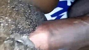 First-Time Housewife With Huge Ebony Ass Spreads Tight Pussy For Creampie In Bedroom