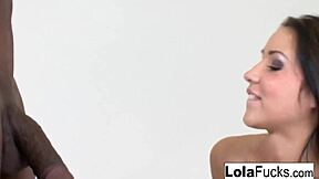 sexy bubble butt lola foxx bounces on that massive black cock till she cums