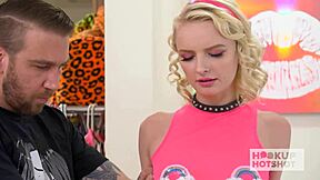alice pink takes massive cock anywhere, even lets him piss on her face for more