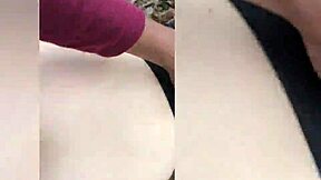 emo slut chokes on big black cock doggystyle in the forest then creampied