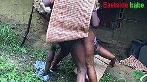 African bbw forest queen bent over doggystyle by ebony hunter's monster cock