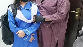 Pakistani college girl sneaks forbidden sex with her stepdaddy in secret hideaway