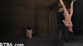 latex sadomasochism ignites raw bound couple's hardcore passion