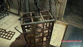 Babe's bound tight, craving hardcore toys in her slave session