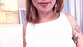 kassie kay ruby red slurps huge cock pov blowjob messy facial cumshot!