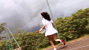 hey claudia rossi, masturbate that tennis pussy with your dildo