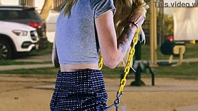hazel haze fucked hard on swing