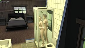 innocent step-sister gets wet shower sex pounding all slippery and tight