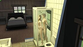 innocent step-sister gets wet shower sex pounding all slippery and tight