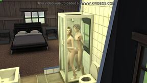 innocent step-sister gets wet shower sex pounding all slippery and tight