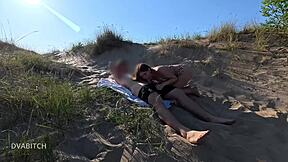 i was sunbathing when he spotted my curvy ass and fucked me outdoors rough