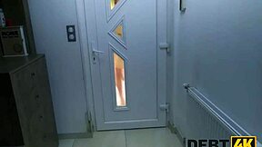 Debt4k collector rams wife's perfect shaved pussy harder than she dreamed she cums nonstop