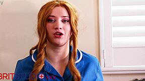 nurse greene orders you to jerk off and cum on her big natural tits