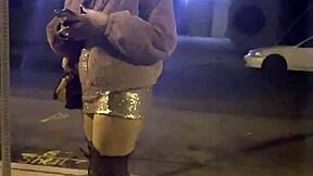 what makes this ebony babe's big ass and tits so irresistibly sexy in miniskirt