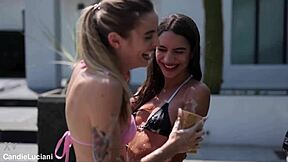 why settle for car wash when hot lesbians lick wet pussies on mercedes hood?