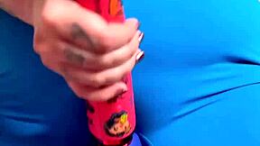 after workout her juicy big tits and wet pussy drip with hot cum explosion!
