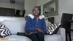 man, this skinny ebony babe rides my bwc so hard for the casting agent!!
