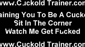 Watch Your Wife as Black Mistress Forces Old Cuckold Slave to Orgasm on Monster BBC in BDSM Humiliation POV