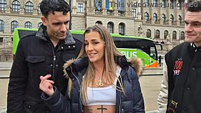 Silvia Dellai's Wet DAP Cum Swallow Tempts