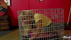 Can you believe super submissive Maxine X crawls out cage for big pussy orgasm?!