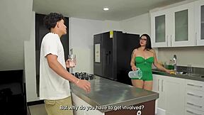 stepbro fuck my tight pussy in kitchen now