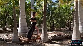 Belgian Milf Miluniel Louis Strips Naked Outdoors For Playboy Tease!