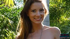 Belgian Milf Miluniel Louis Strips Naked Outdoors For Playboy Tease!