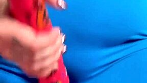 after workout her juicy big tits and wet pussy drip with hot cum explosion!
